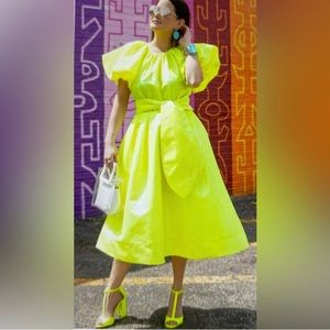 Christopher John Rogers X Target Women’s Neon Iridescent Midi Dress Sz XL